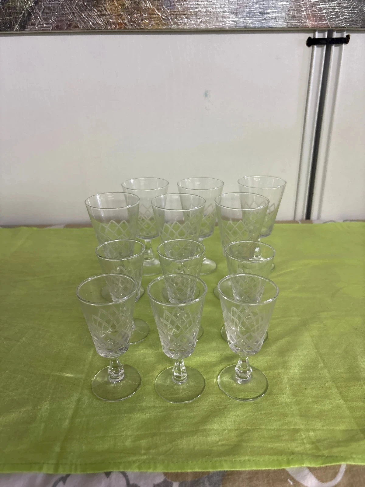 Set de 12 verres en cristal